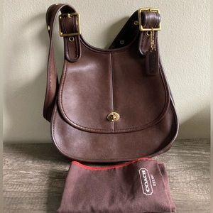 Vintage Coach Crescent Bag Mocha